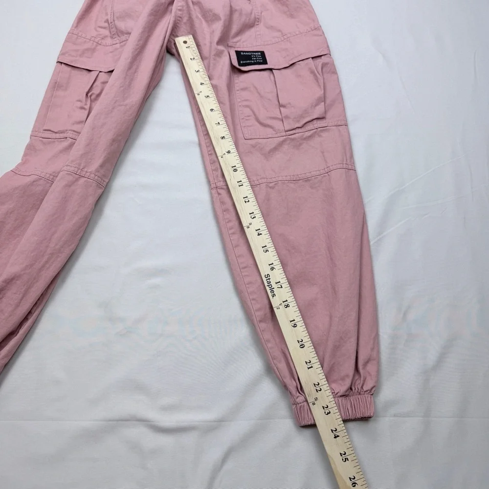 Trendy Girls Pink Cargo Pants